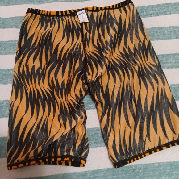 DOLFIN SWIM JAMMER, ORANGE AND BLACK PRINT, SIZE "32", (Pre-Owned) - Picture 6 of 7